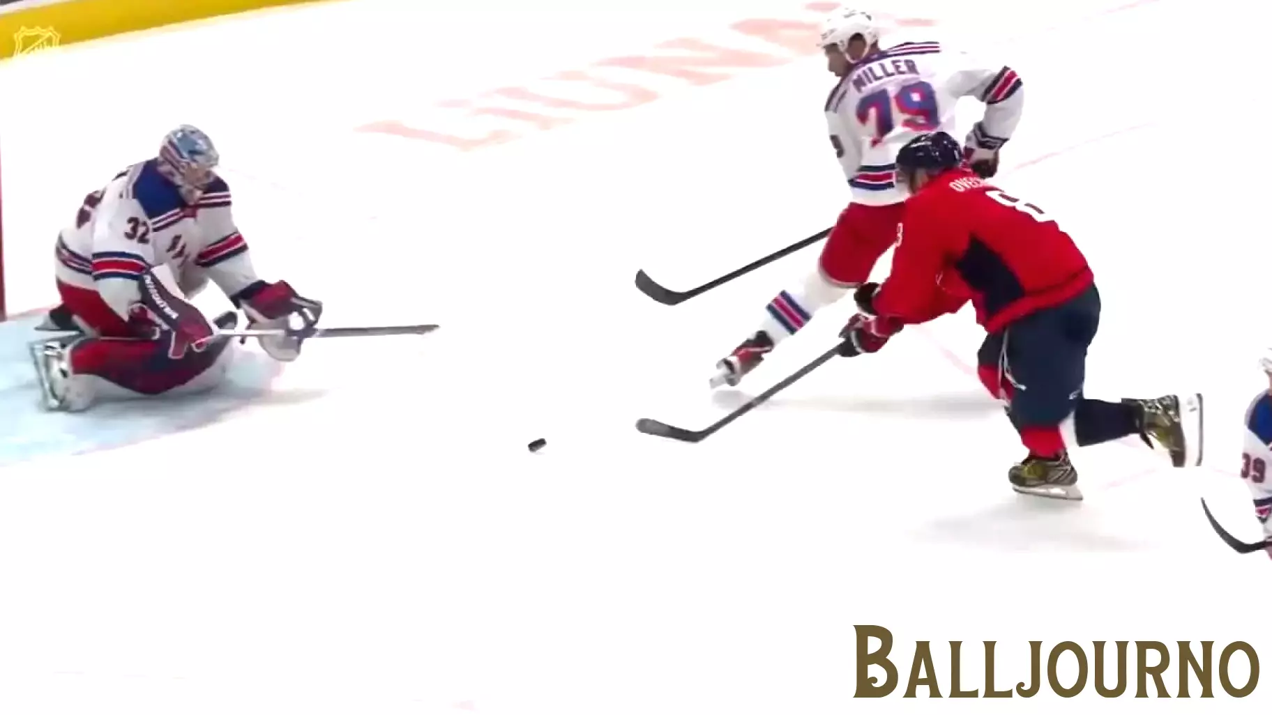 Alex Ovechkin Scores Against the New York Rangers